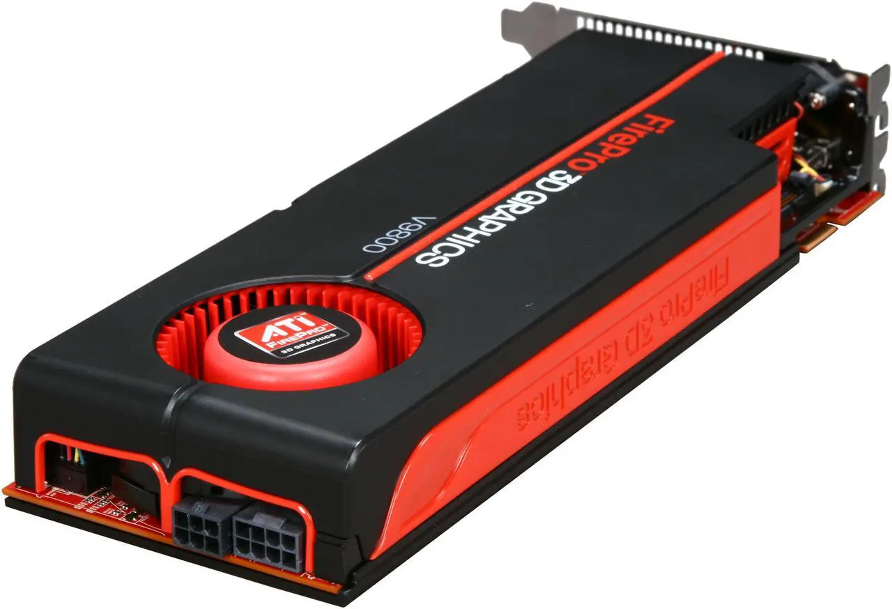 Alt view image 5 of 6 - AMD FirePro V9800 100-505602 4GB 256-bit GDDR5 PCI Express 2.1 x16 CrossFire Supported Graphics Card