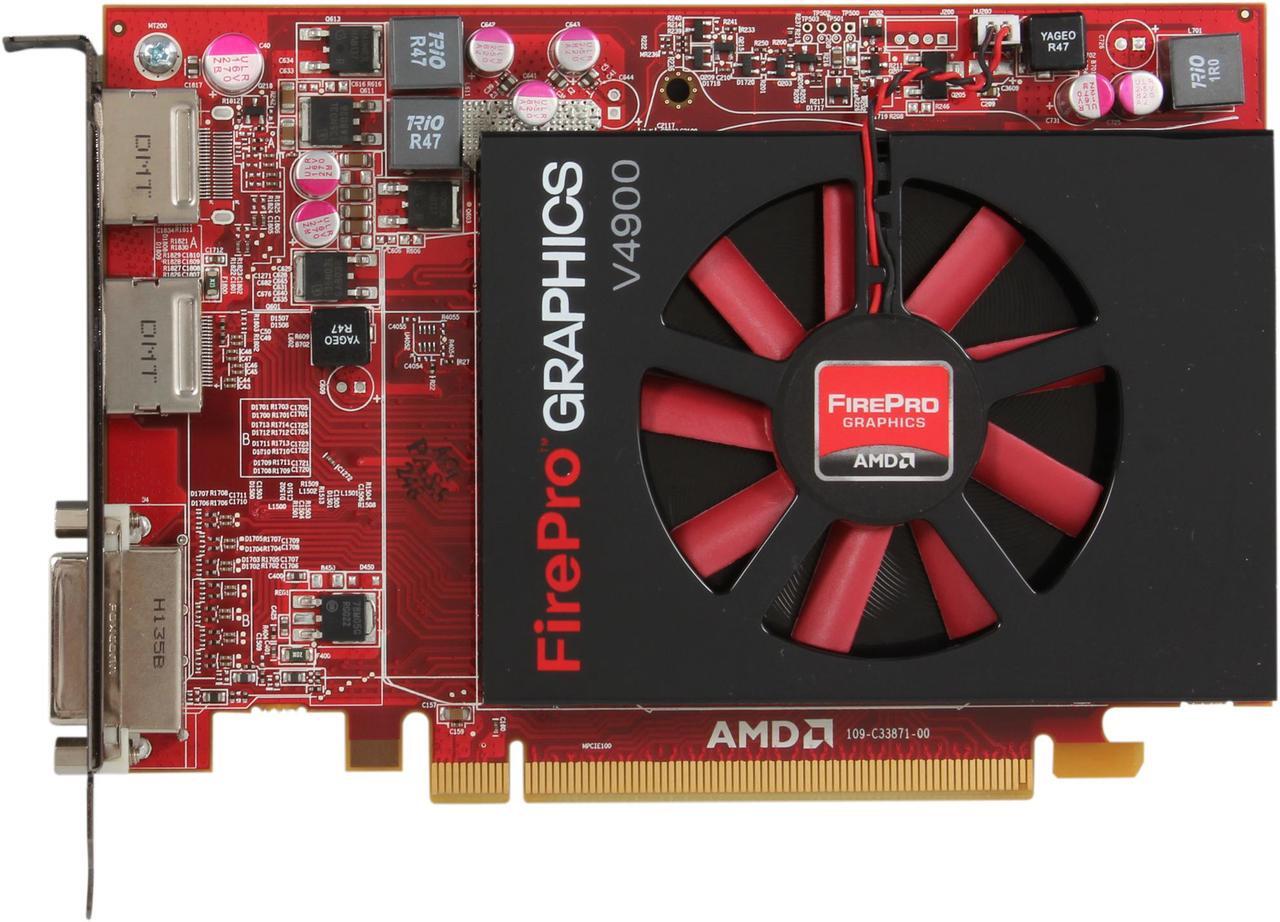 Alt view image 4 of 5 - AMD FirePro V4900 100-505844 1GB 128-bit GDDR5 PCI Express 2.1 x16 Graphics Card