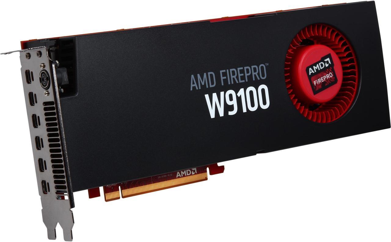 AMD FirePro W9100 100-505725 16GB 512-bit GDDR5 PCI Express 3.0 x16 CrossFire Supported Workstation Video Card