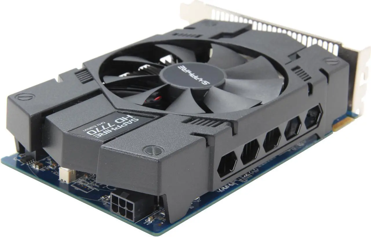 Alt view image 5 of 6 - SAPPHIRE Radeon HD 7770 1GB GDDR5 PCI Express 3.0 x16 CrossFireX Support Graphics Card 100358L