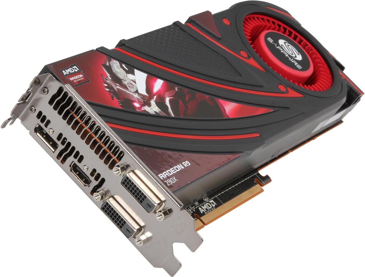 Main image of SAPPHIRE Radeon R9 290X 4GB GDDR5 PCI Express 3.0 Graphics Card 100361BF4SR