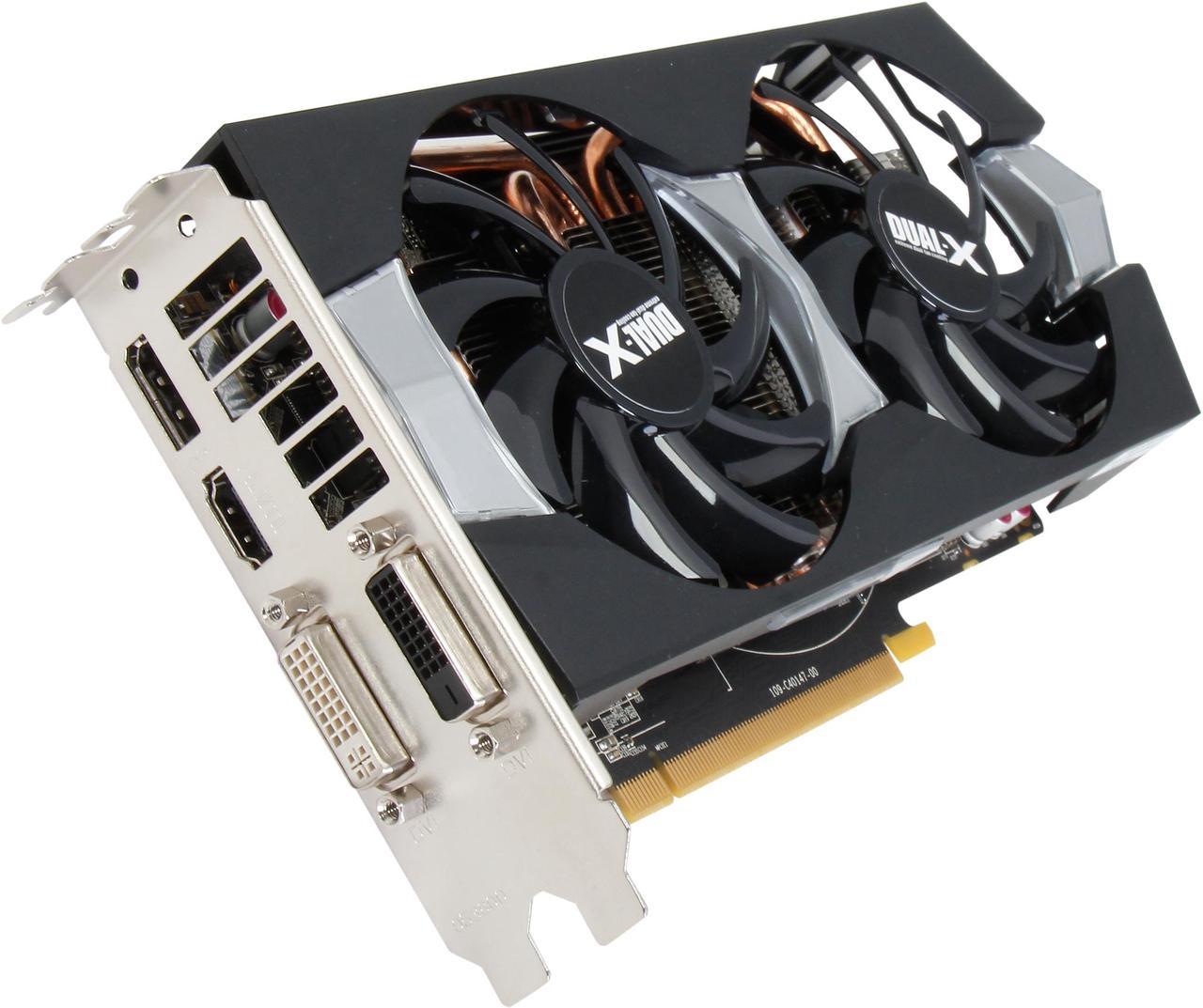 SAPPHIRE DUAL-X Radeon R9 270X 2GB GDDR5 PCI Express 3.0 CrossFireX Support Video Card 100364BF4L