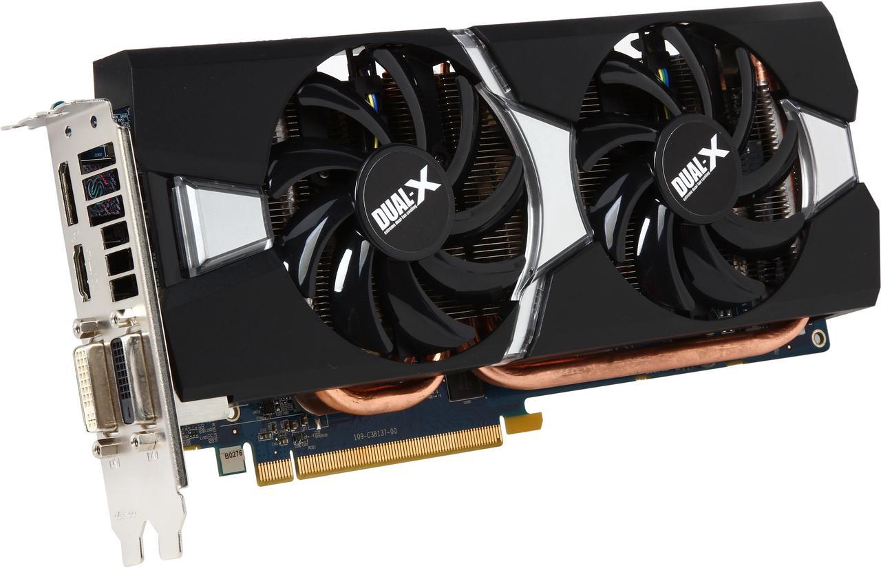 SAPPHIRE DUAL-X Radeon R9 280 3GB GDDR5 PCI Express 3.0 CrossFireX Support Video Card 100373L