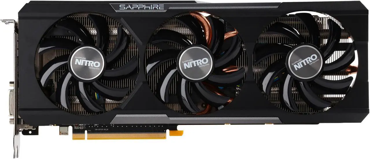Alt view image 4 of 6 - SAPPHIRE NITRO Radeon R9 390 8GB GDDR5 PCI Express 3.0 2.2 Slot, ATX Graphics Card 100382NTOCL