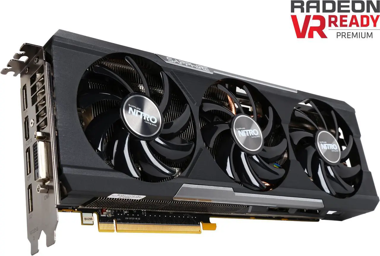 Main image of SAPPHIRE NITRO Radeon R9 390 8GB GDDR5 PCI Express 3.0 x16 Graphics Card 100382NTOC-2L