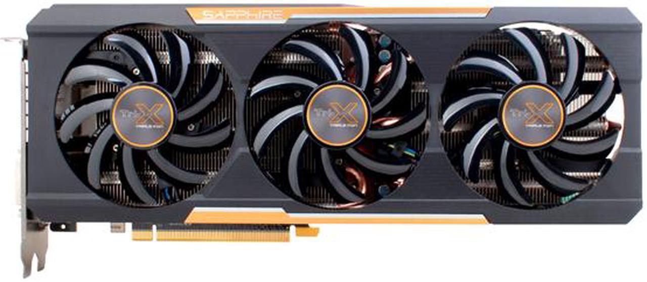 Alt view image 3 of 6 - SAPPHIRE Tri-X Radeon R9 390X 8GB GDDR5 PCI Express 3.0 CrossFireX Support OC Version w/ backplate (UEFI) Video Card 100381OC-2L