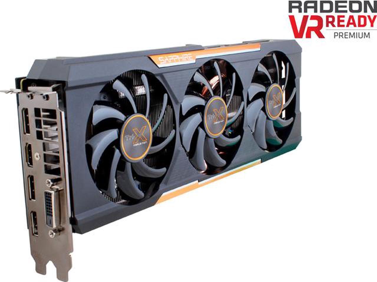 Main image of SAPPHIRE Tri-X Radeon R9 390X 8GB GDDR5 PCI Express 3.0 CrossFireX Support OC Version w/ backplate (UEFI) Video Card 100381OC-2L