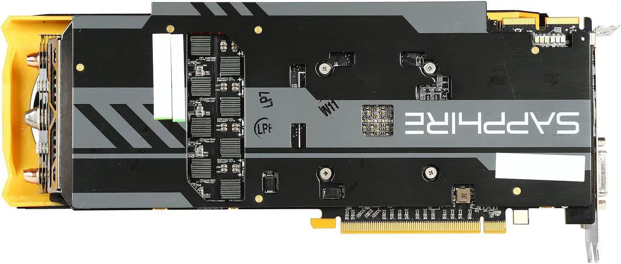 Alt view image 5 of 6 - SAPPHIRE Radeon R9 280X 100363-4L 3GB 384-Bit GDDR5 PCI Express 3.0 CrossFireX Support Video Card Tri-X OC version - Certified Refurbished