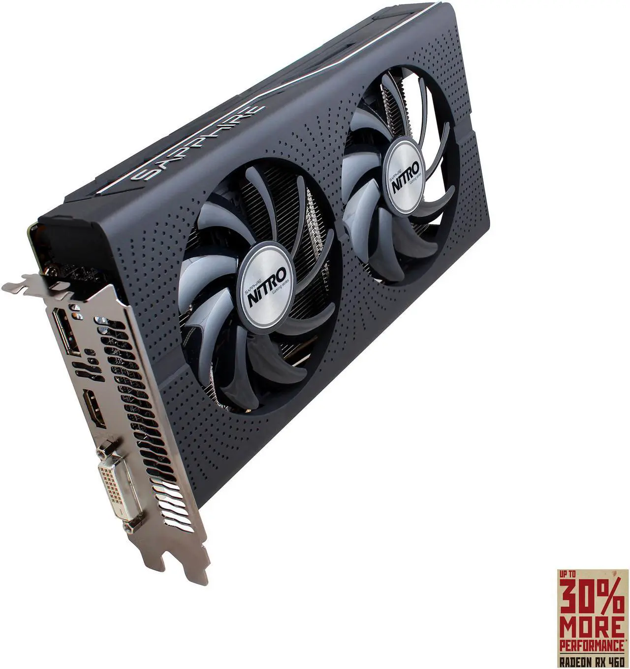 Main image of SAPPHIRE NITRO Radeon RX 460 4GB GDDR5 PCI Express 3.0 CrossFireX Support Graphics Card 100409NT-4GOCL
