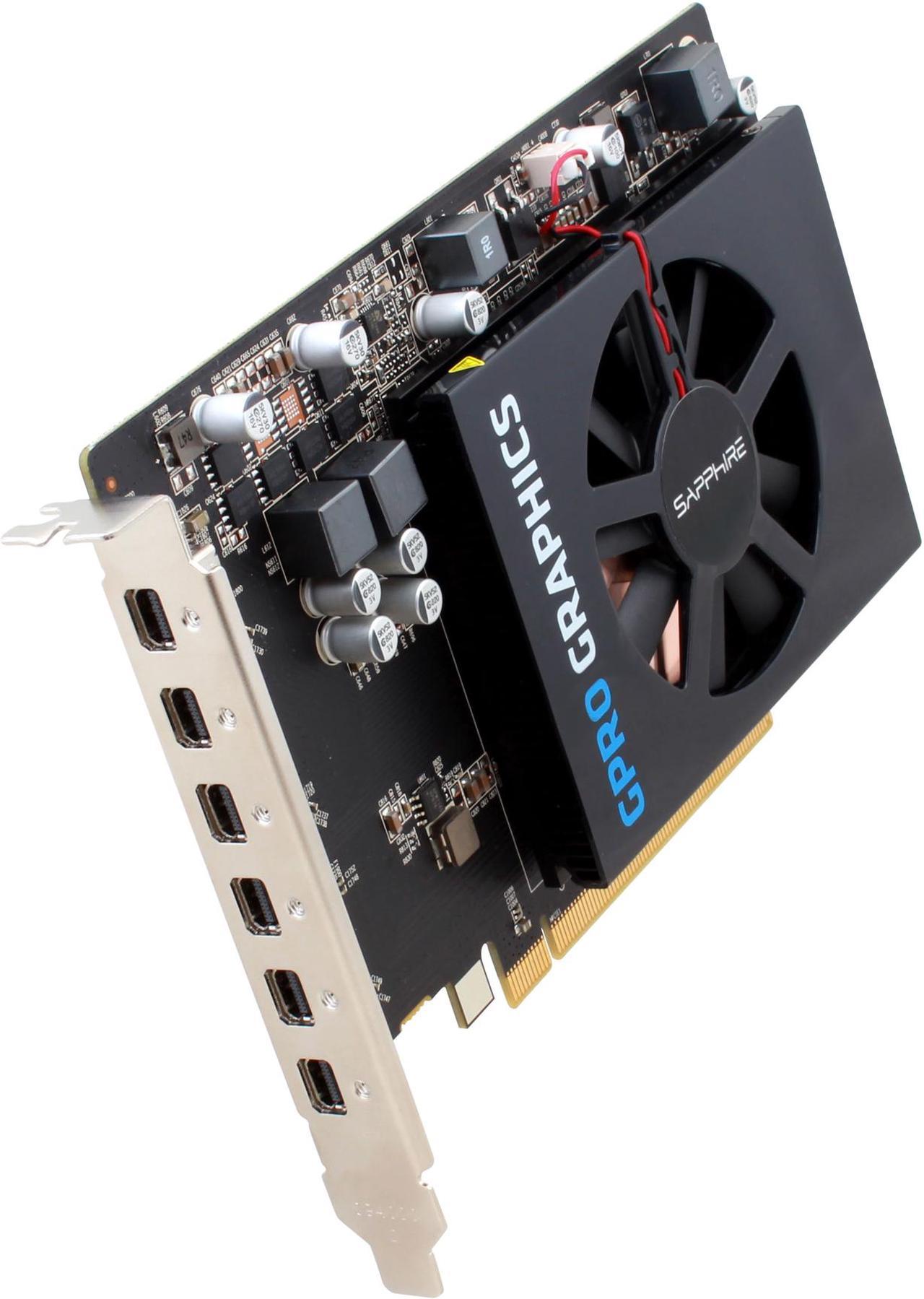 SAPPHIRE GPRO 6200 Graphics Core Next (GCN) 4GB GDDR5 PCI Express 3.0 Low Profile Video Card 32258-00-20G