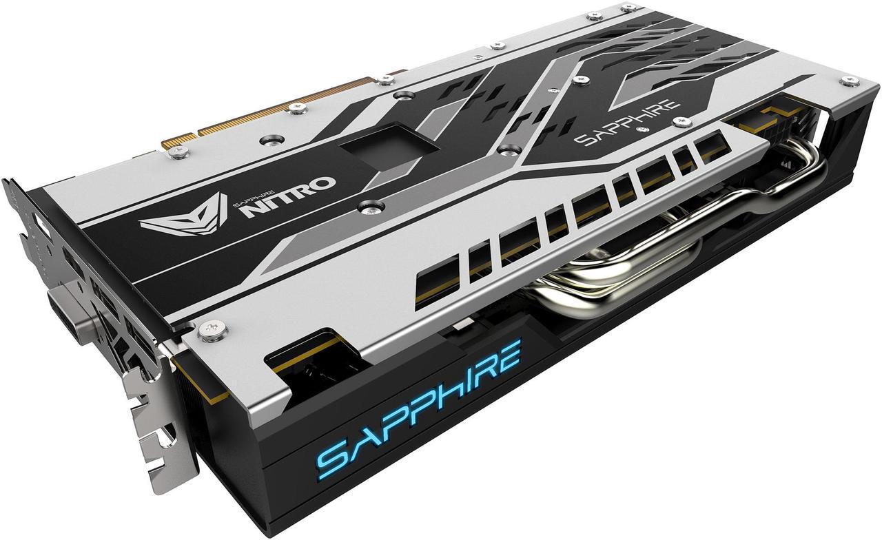 Alt view image 3 of 5 - Sapphire Radeon NITRO+ RX 580 8GB GDDR5 PCI-E Dual HDMI / DVI-D / Dual DP w/ Backplate (UEFI), 100411NT+8GL