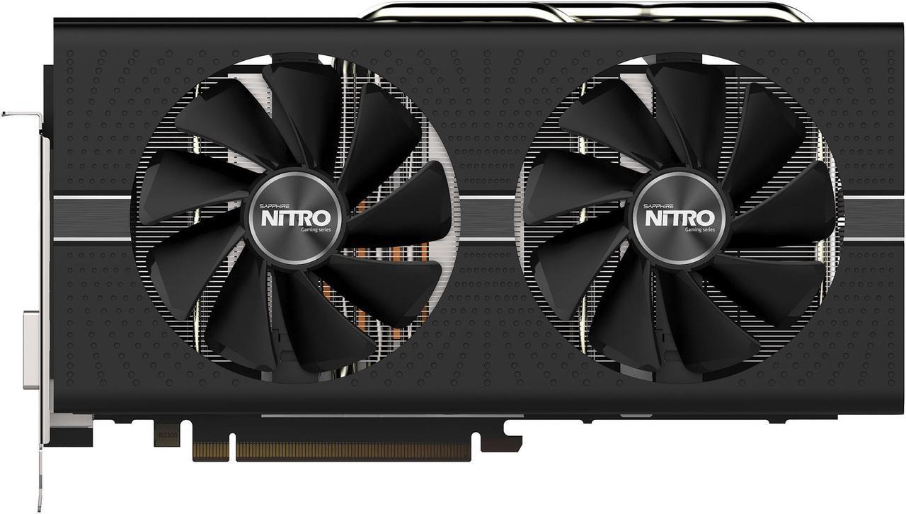 Alt view image 2 of 5 - Sapphire Radeon NITRO+ RX 580 8GB GDDR5 PCI-E Dual HDMI / DVI-D / Dual DP w/ Backplate (UEFI), 100411NT+8GL