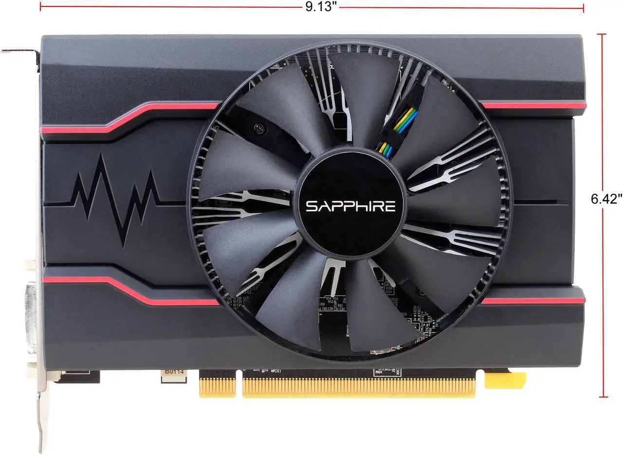 Alt view image 3 of 7 - SAPPHIRE Radeon RX 550 DirectX 12 100414P4GL 4GB 128-Bit GDDR5 Video Card