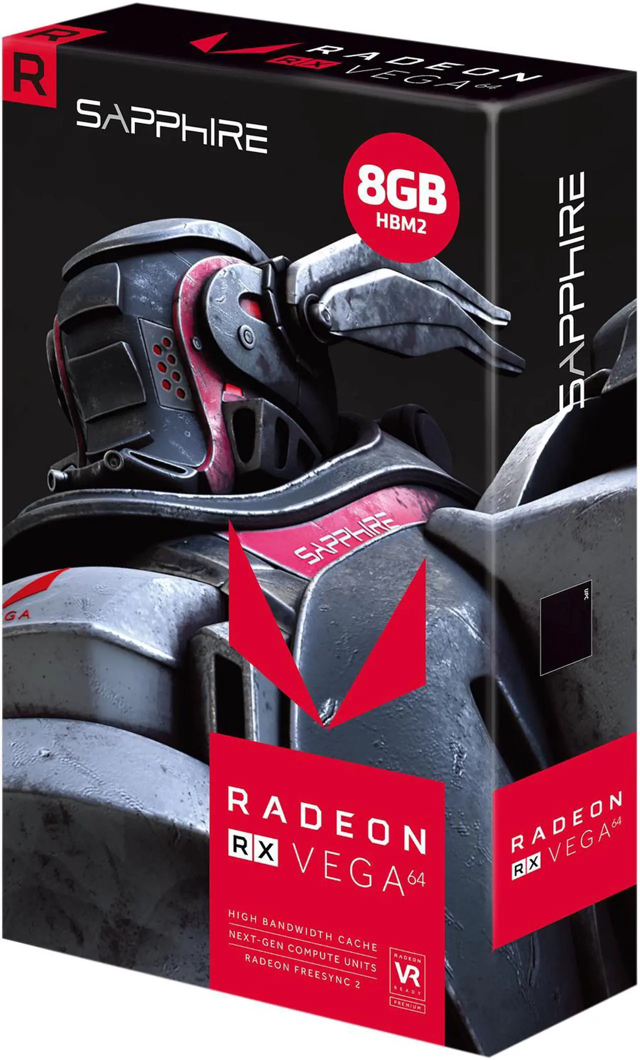 Alt view image 7 of 7 - SAPPHIRE Radeon RX VEGA 64 DirectX 12 100410L 8GB 2048-Bit HBM2 HDMI / TRIPLE DP (UEFI) PCI Express 3.0 CrossFireX Support ATX Video Card