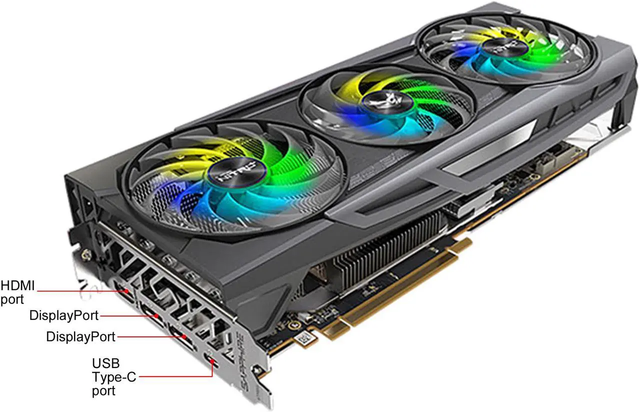 Alt view image 4 of 7 - SAPPHIRE NITRO+ Radeon RX 6800 XT SE Gaming Graphics Card with 16GB GDDR6, AMD RDNA 2 (11304-01-20G)
