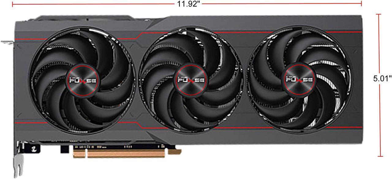 Alt view image 3 of 6 - Sapphire Pulse AMD RADEON RX 6800 GAMING GRAPHICS CARD WITH 16GB GDDR6, AMD RDNA 2 (11305-02-20G)