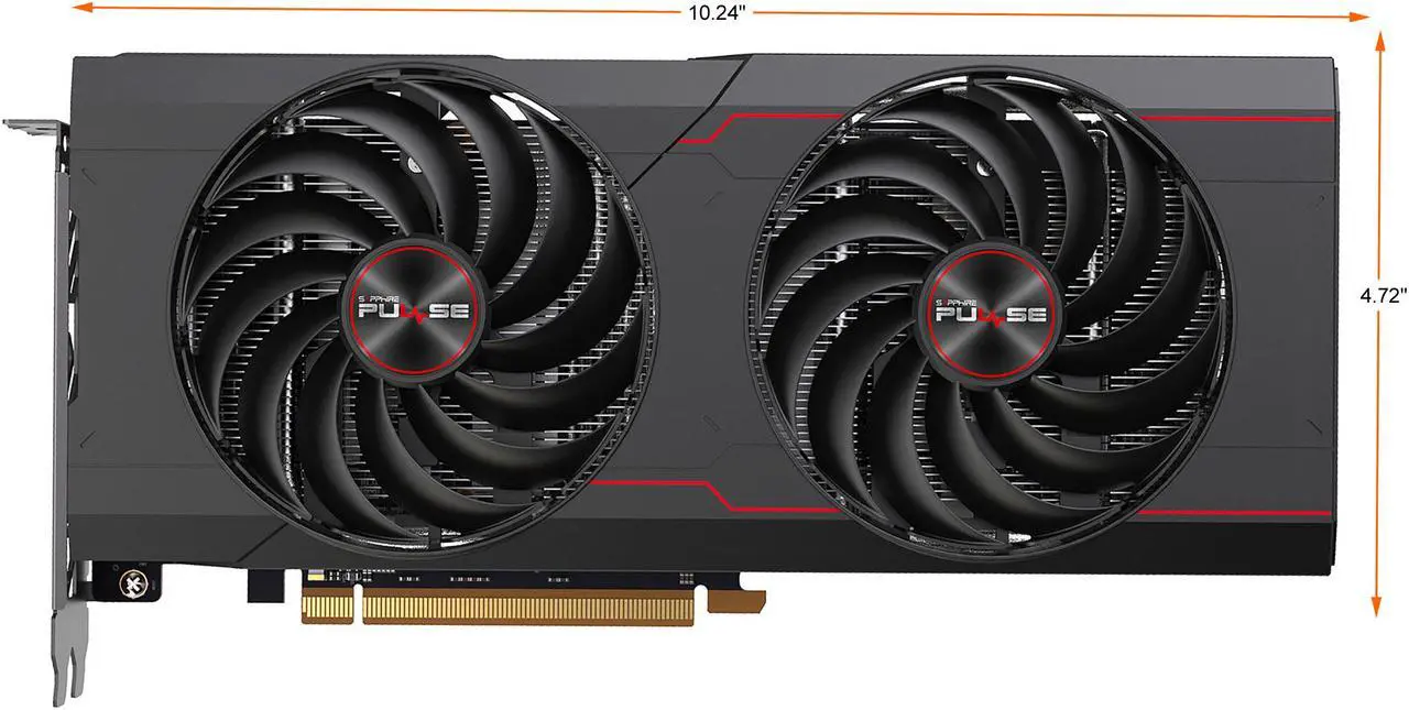 Alt view image 3 of 10 - Sapphire Pulse AMD Radeon RX 6700 XT Gaming 12GB GDDR6 HDMI / Triple DP (11306-02-20G)