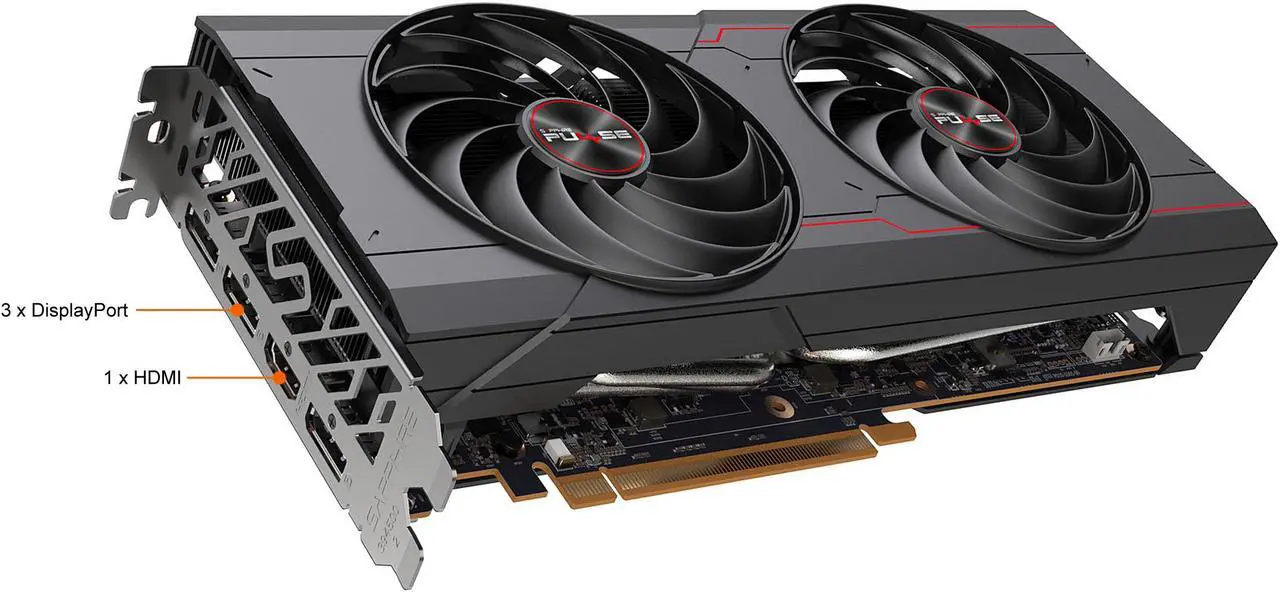Alt view image 5 of 10 - Sapphire Pulse AMD Radeon RX 6700 XT Gaming 12GB GDDR6 HDMI / Triple DP (11306-02-20G)