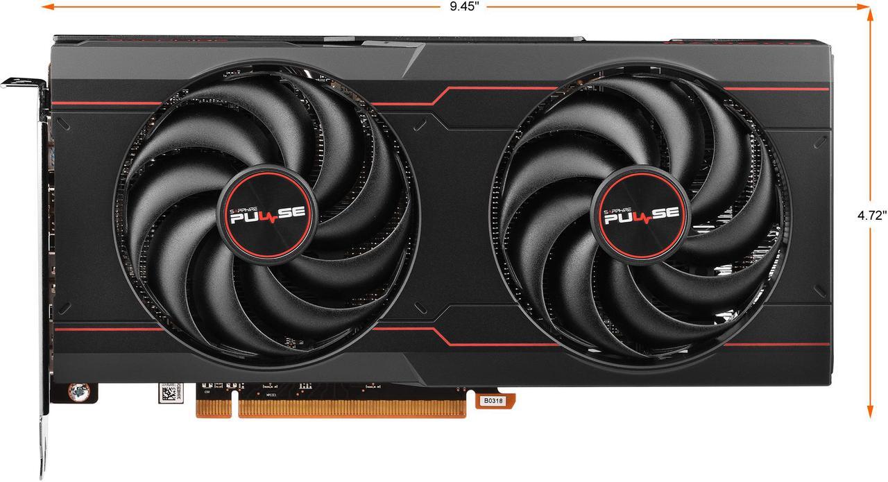 Alt view image 3 of 6 - SAPPHIRE PULSE Radeon RX 6650 XT 8GB GDDR6 PCI Express 4.0 ATX Graphics Card 11319-03-20G