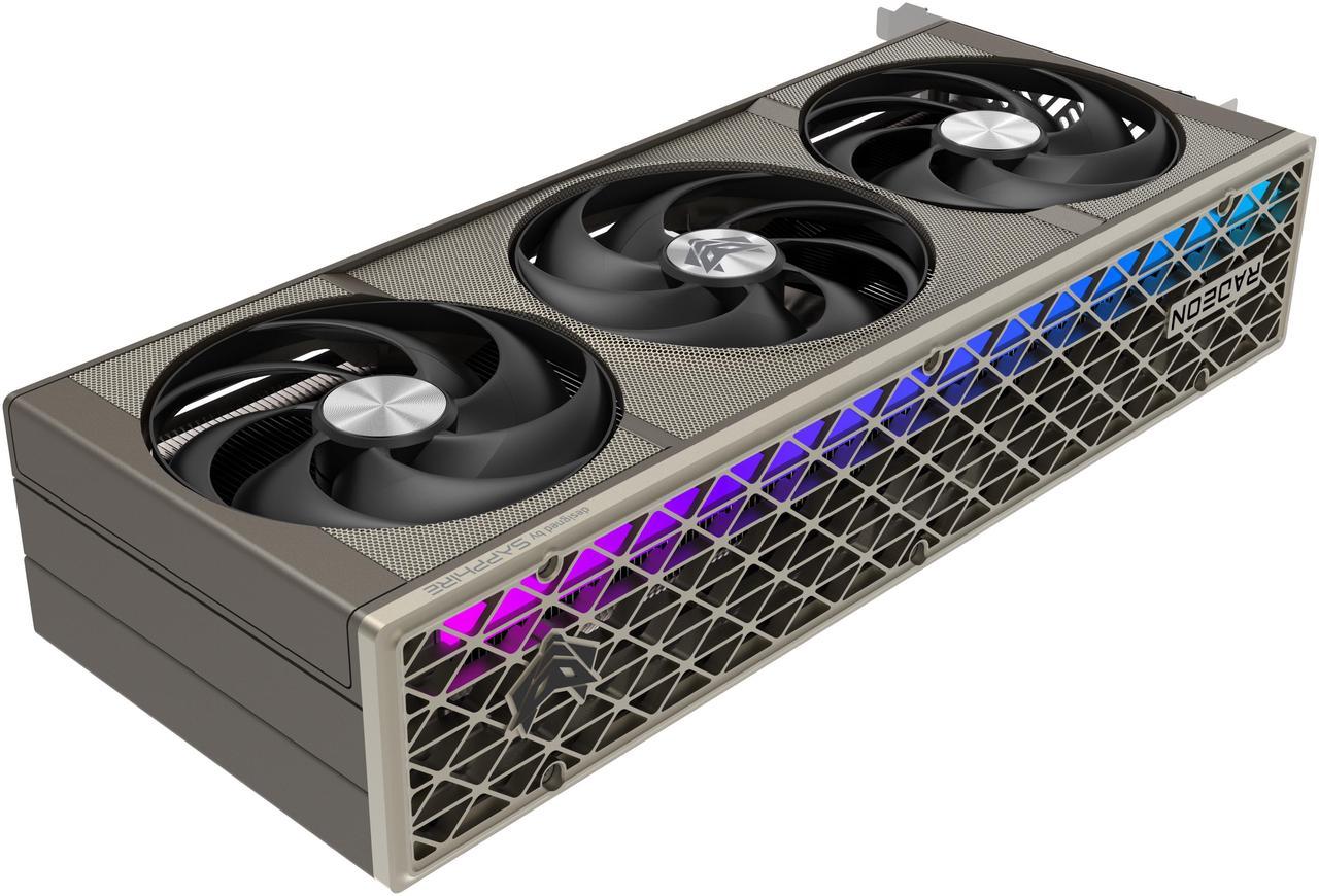 Alt view image 3 of 8 - SAPPHIRE NITRO+ Radeon RX 9070 XT 16GB GDDR6 PCI Express 5.0 x16 ATX Graphics Card 11348-01-20G