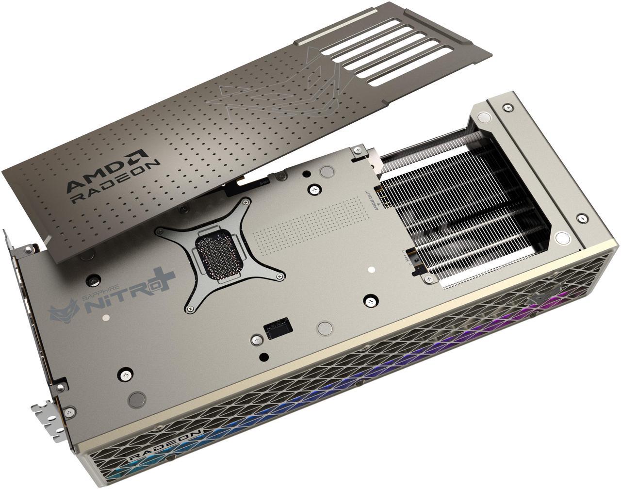 Alt view image 5 of 8 - SAPPHIRE NITRO+ Radeon RX 9070 XT 16GB GDDR6 PCI Express 5.0 x16 ATX Graphics Card 11348-01-20G