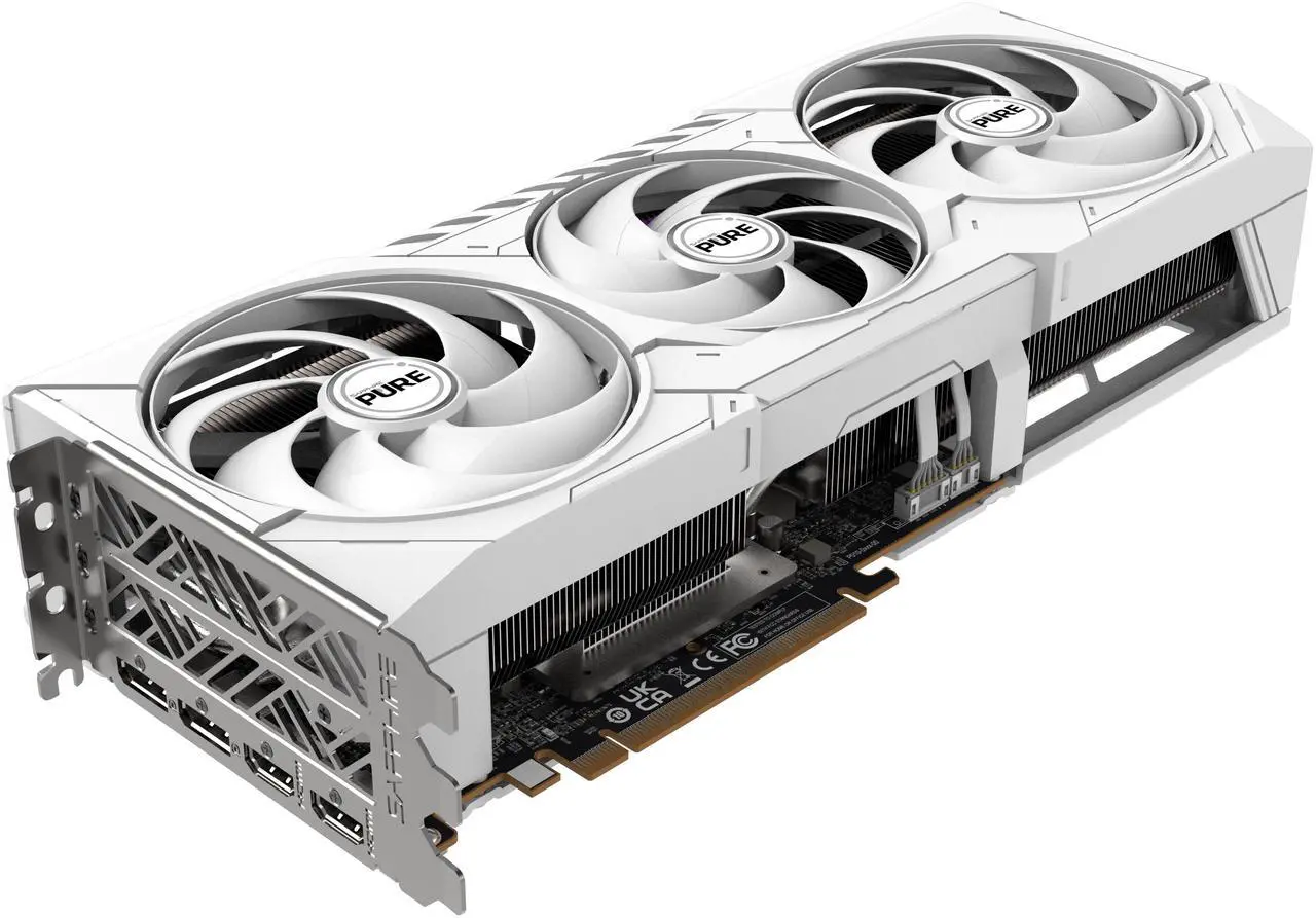 Alt view image 2 of 8 - SAPPHIRE PURE Radeon RX 9070 16GB GDDR6 PCI Express 5.0 x16 ATX Graphics Card 11349-02-20G