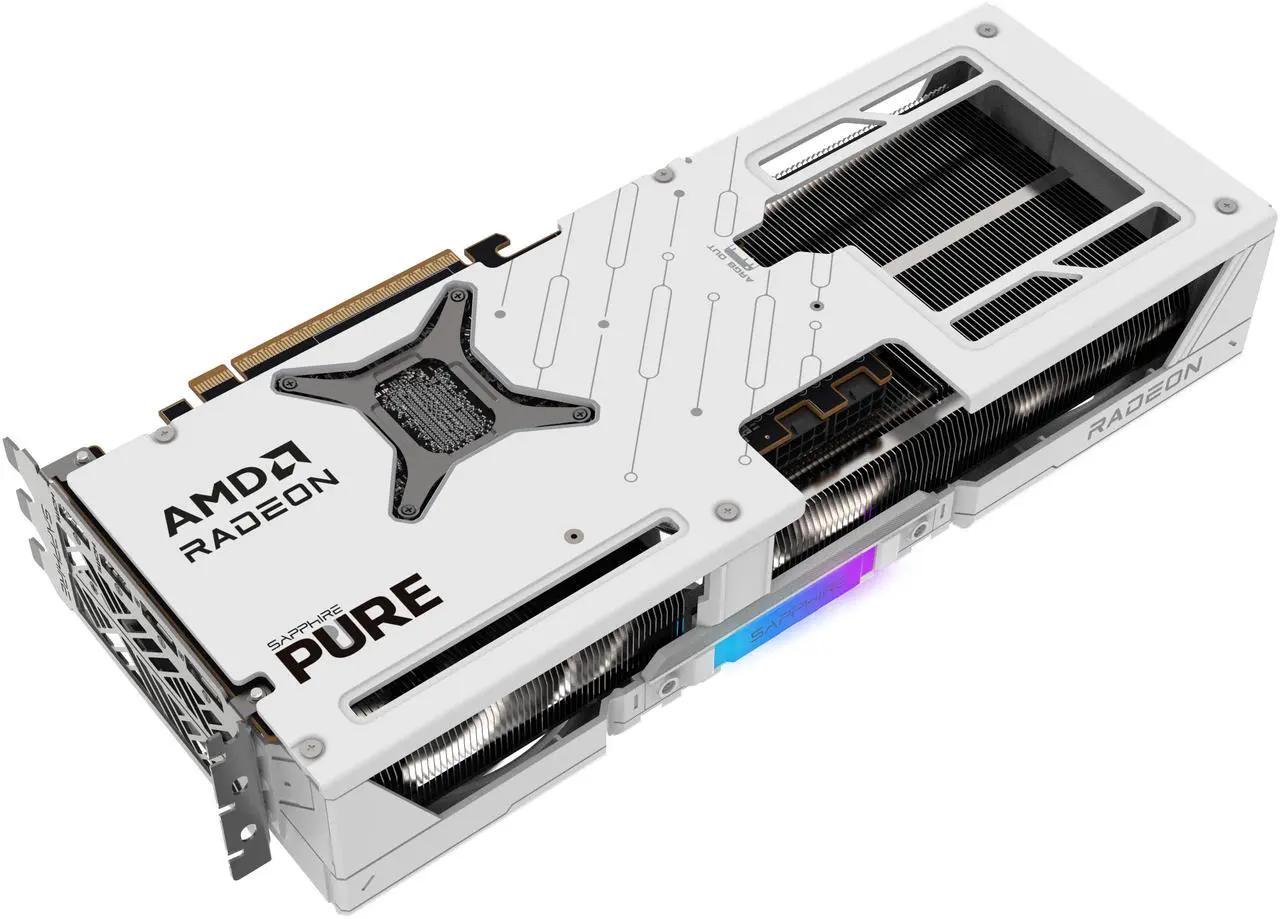 Alt view image 5 of 8 - SAPPHIRE PURE Radeon RX 9070 16GB GDDR6 PCI Express 5.0 x16 ATX Graphics Card 11349-02-20G