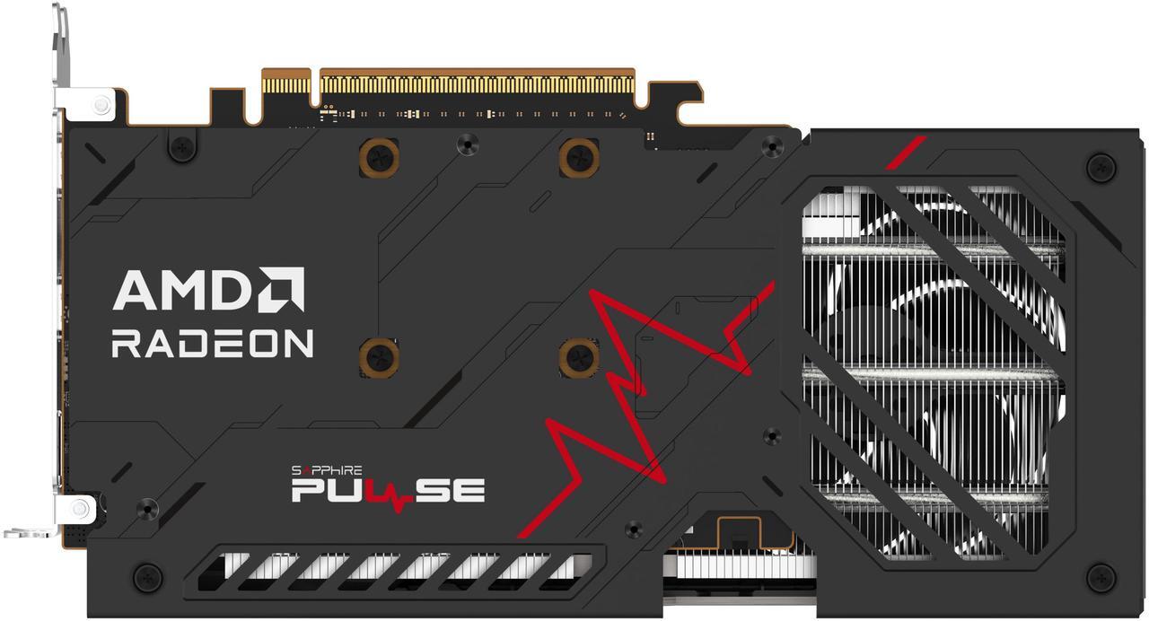 Alt view image 5 of 9 - SAPPHIRE PULSE Radeon RX 9060 XT 8GB GDDR6 PCI Express 5.0 x16 ATX Graphics Card 11350-04-20G