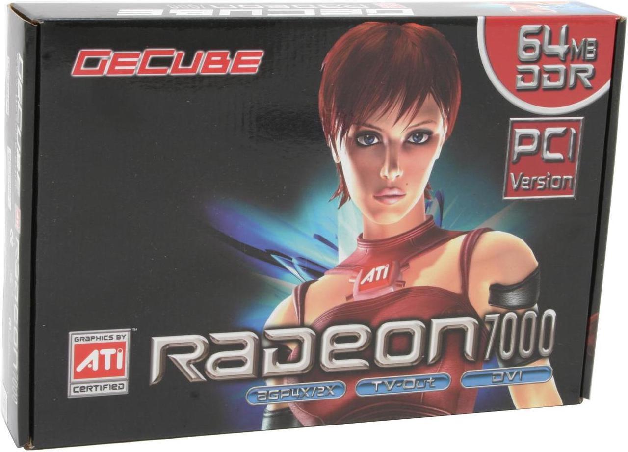 Alt view image 6 of 6 - GECUBE Radeon 7000 64MB DDR PCI Graphics Card RX7000-64M PCI