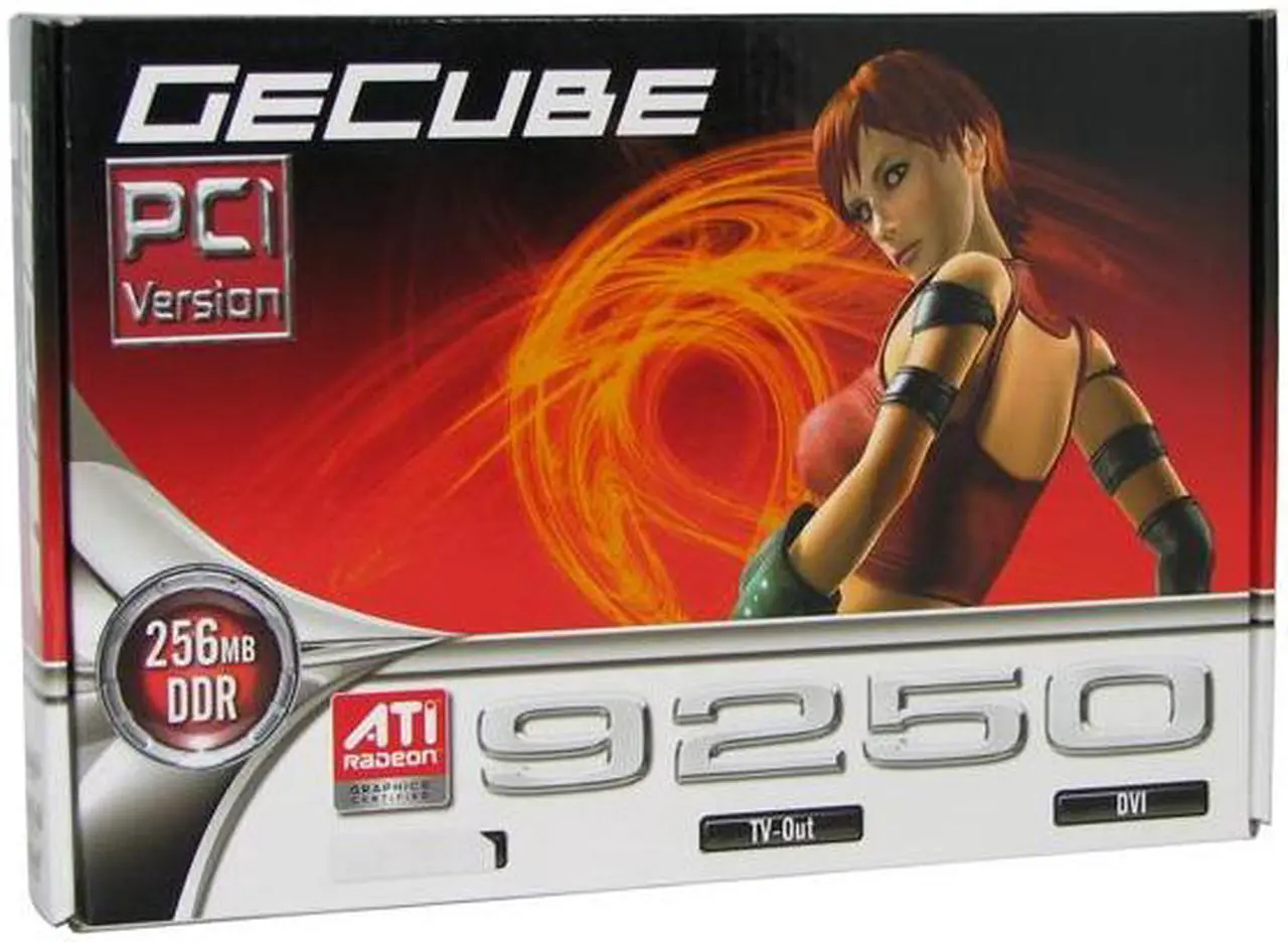 Alt view image 6 of 6 - GECUBE Radeon 9250 256MB DDR PCI Graphics Card R9250PCI-D3