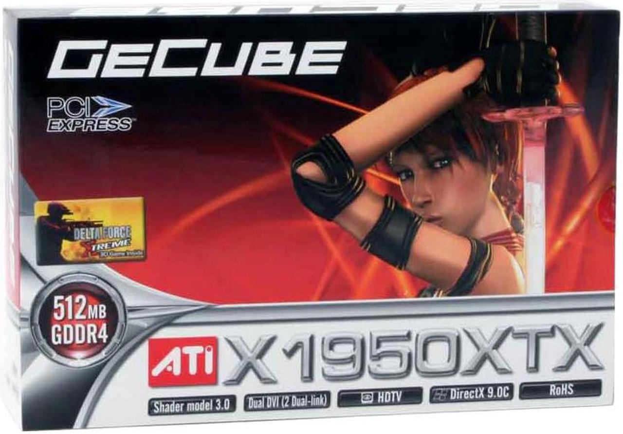 Alt view image 7 of 7 - GECUBE Radeon X1950XTX 512MB GDDR4 PCI Express x16 CrossFireX Support Graphics Card GC-X1950XTXD-VIE3 (RoHS)