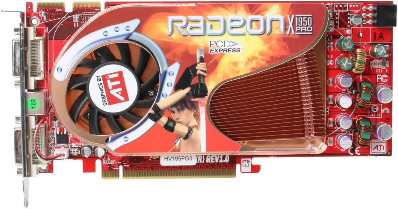 Alt view image 4 of 8 - GECUBE Radeon X1950PRO 512MB GDDR3 PCI Express x16 CrossFireX Support Graphics Card HV195PG3-E3 (R)