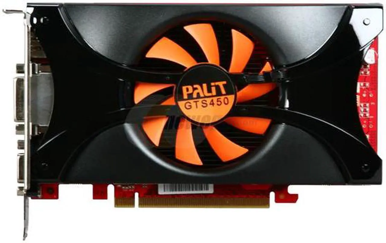 Alt view image 3 of 5 - Palit NE5S450SF1101 GeForce GTS 450 (Fermi) Sonic 1GB 128-bit GDDR5 PCI Express 2.0 x16 HDCP Ready SLI Support Video Card