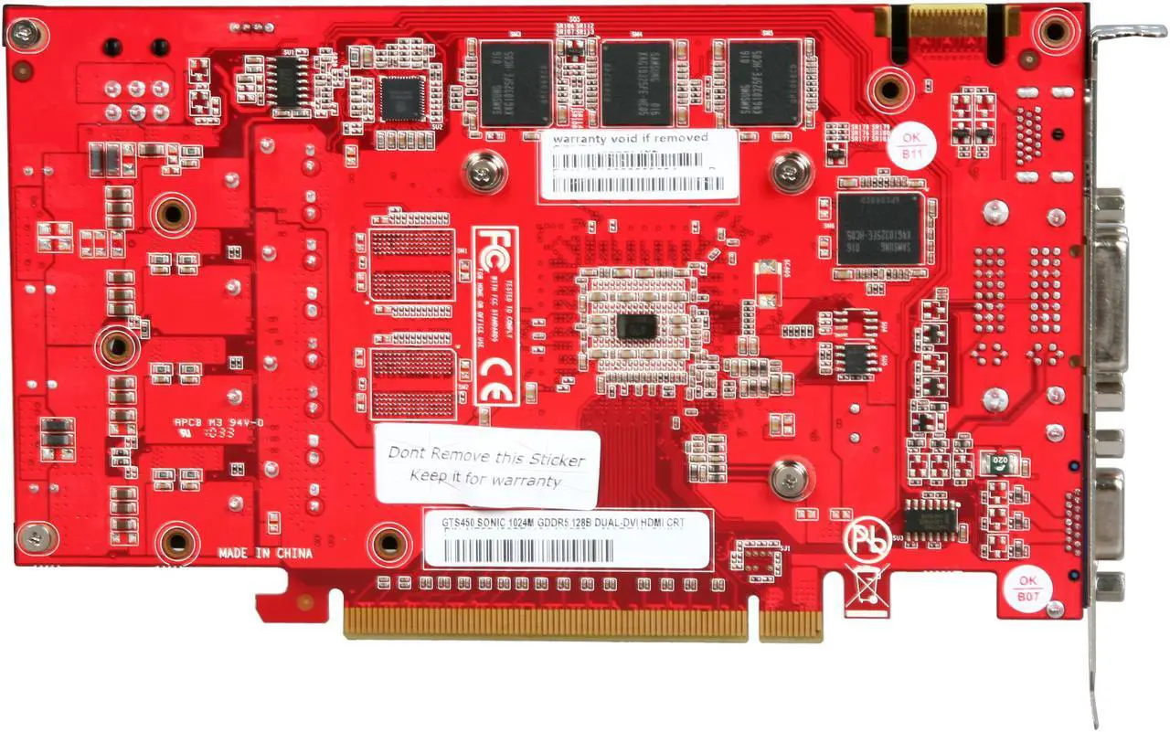Alt view image 4 of 5 - Palit NE5S450SF1101 GeForce GTS 450 (Fermi) Sonic 1GB 128-bit GDDR5 PCI Express 2.0 x16 HDCP Ready SLI Support Video Card