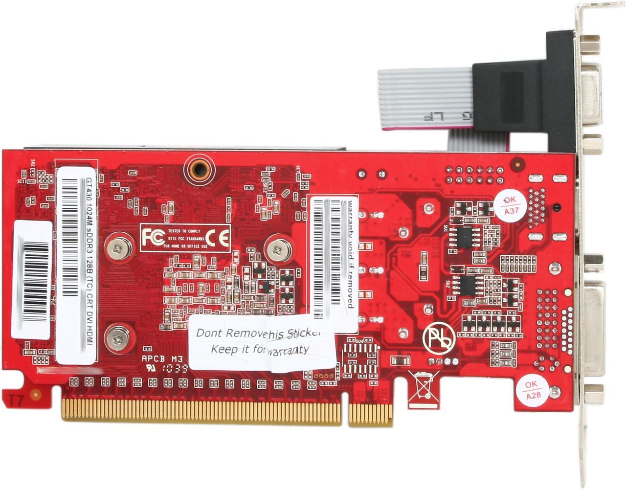 Alt view image 4 of 5 - Palit GeForce GT 430 (Fermi) 1GB DDR3 PCI Express 2.0 x16 Low Profile Graphics Card NEAT4300FHD01