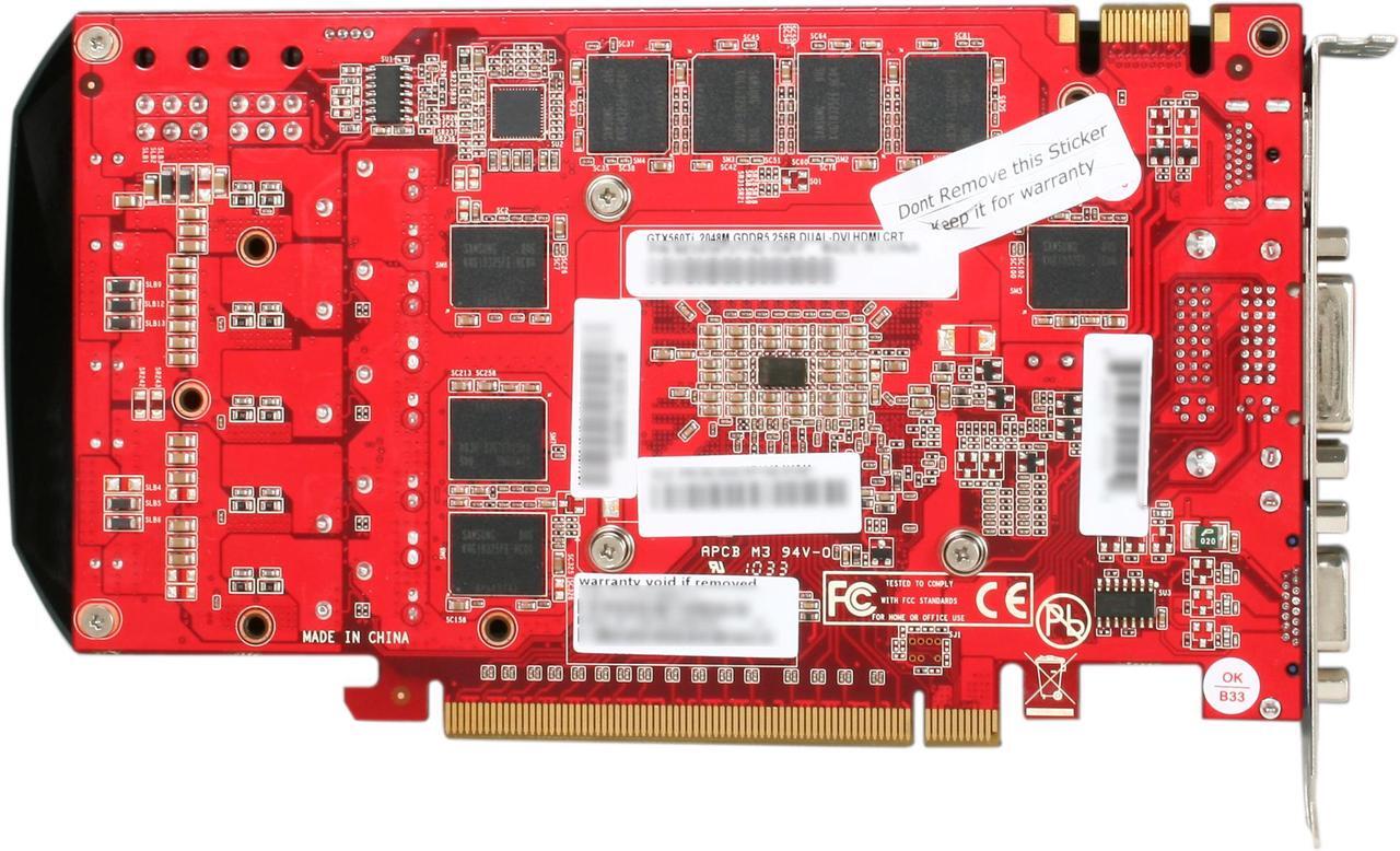 Alt view image 4 of 6 - Palit GeForce GTX 560 Ti (Fermi) 2GB GDDR5 PCI Express 2.0 x16 SLI Support Graphics Card NE5X56T01142-1041F