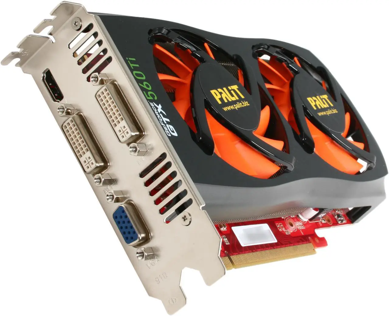 Main image of Palit NE5X56TS1102-1140F GeForce GTX 560 Ti (Fermi) SONIC 1GB 256-bit GDDR5 PCI Express 2.0 x16 HDCP Ready SLI Support Video Card