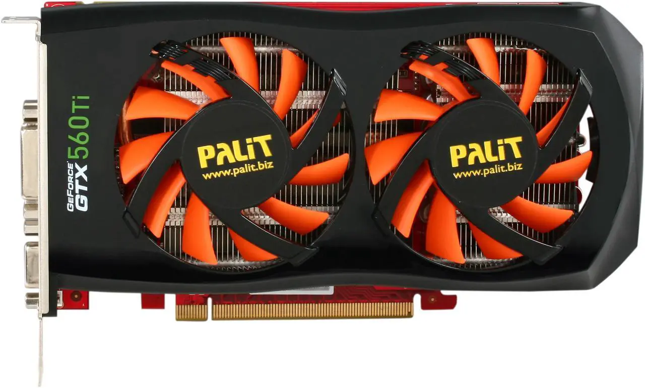 Alt view image 3 of 6 - Palit NE5X56TS1102-1140F GeForce GTX 560 Ti (Fermi) SONIC 1GB 256-bit GDDR5 PCI Express 2.0 x16 HDCP Ready SLI Support Video Card
