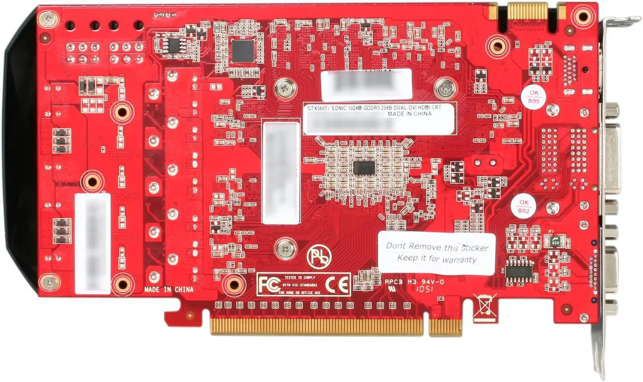 Alt view image 4 of 6 - Palit NE5X56TS1102-1140F GeForce GTX 560 Ti (Fermi) SONIC 1GB 256-bit GDDR5 PCI Express 2.0 x16 HDCP Ready SLI Support Video Card