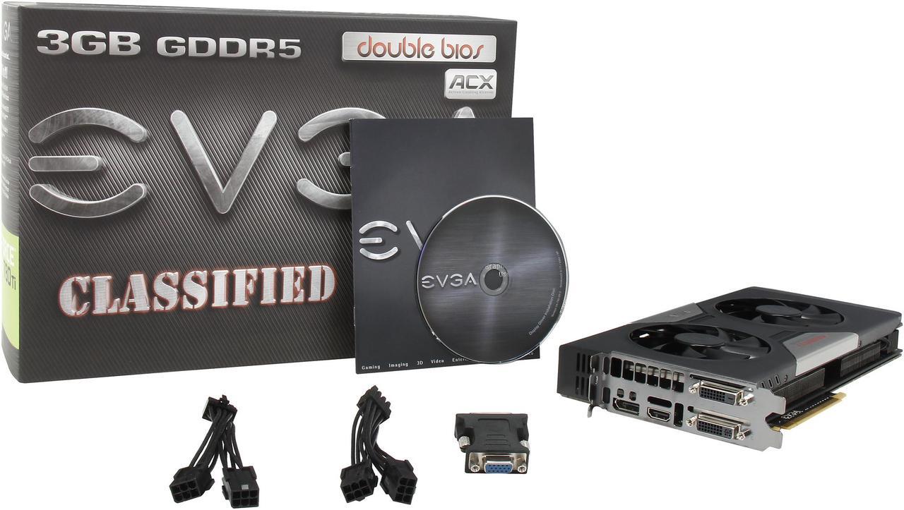 Alt view image 6 of 6 - EVGA 03G-P4-2888-KR G-SYNC Support GeForce GTX 780 Ti Dual Classified w/ EVGA ACX Cooler 3GB 384-bit GDDR5 PCI Express 3.0 SLI Support Video Card