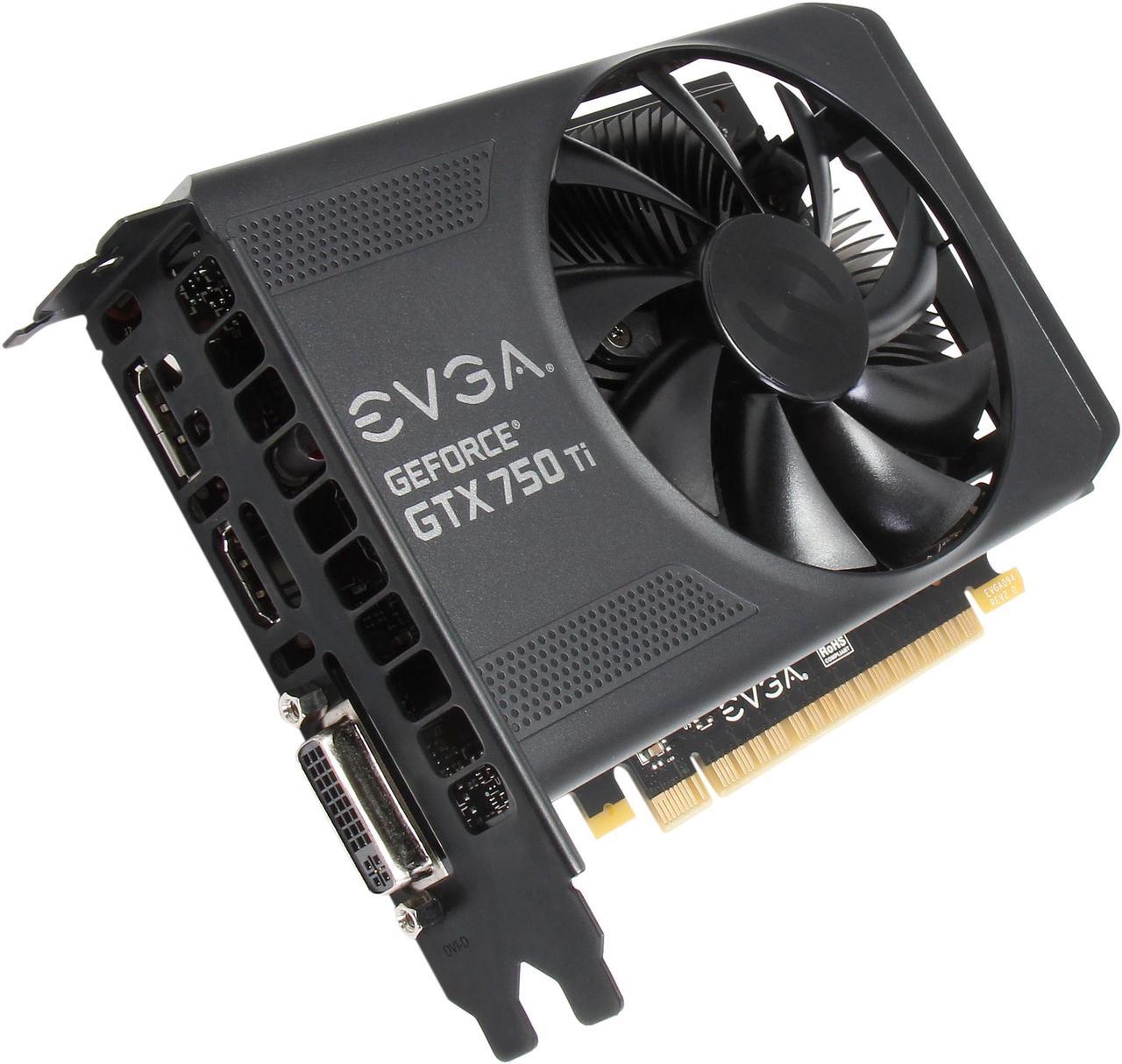 EVGA 02G-P4-3751-KR G-SYNC Support GeForce GTX 750 Ti 2GB 128-Bit GDDR5 PCI Express 3.0 Video Card