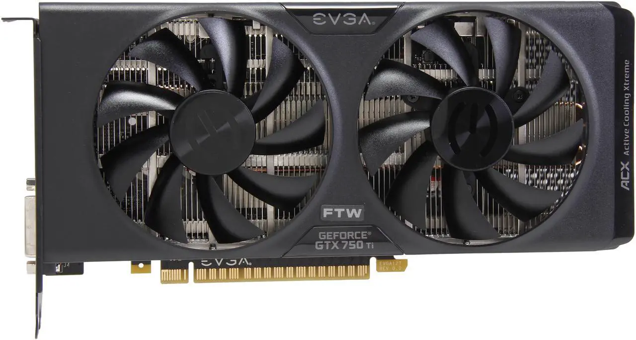 Alt view image 3 of 7 - EVGA 02G-P4-3757-KR G-SYNC Support GeForce GTX 750 Ti 2GB 128-Bit GDDR5 PCI Express 3.0 FTW w/ ACX Cooling Video Card