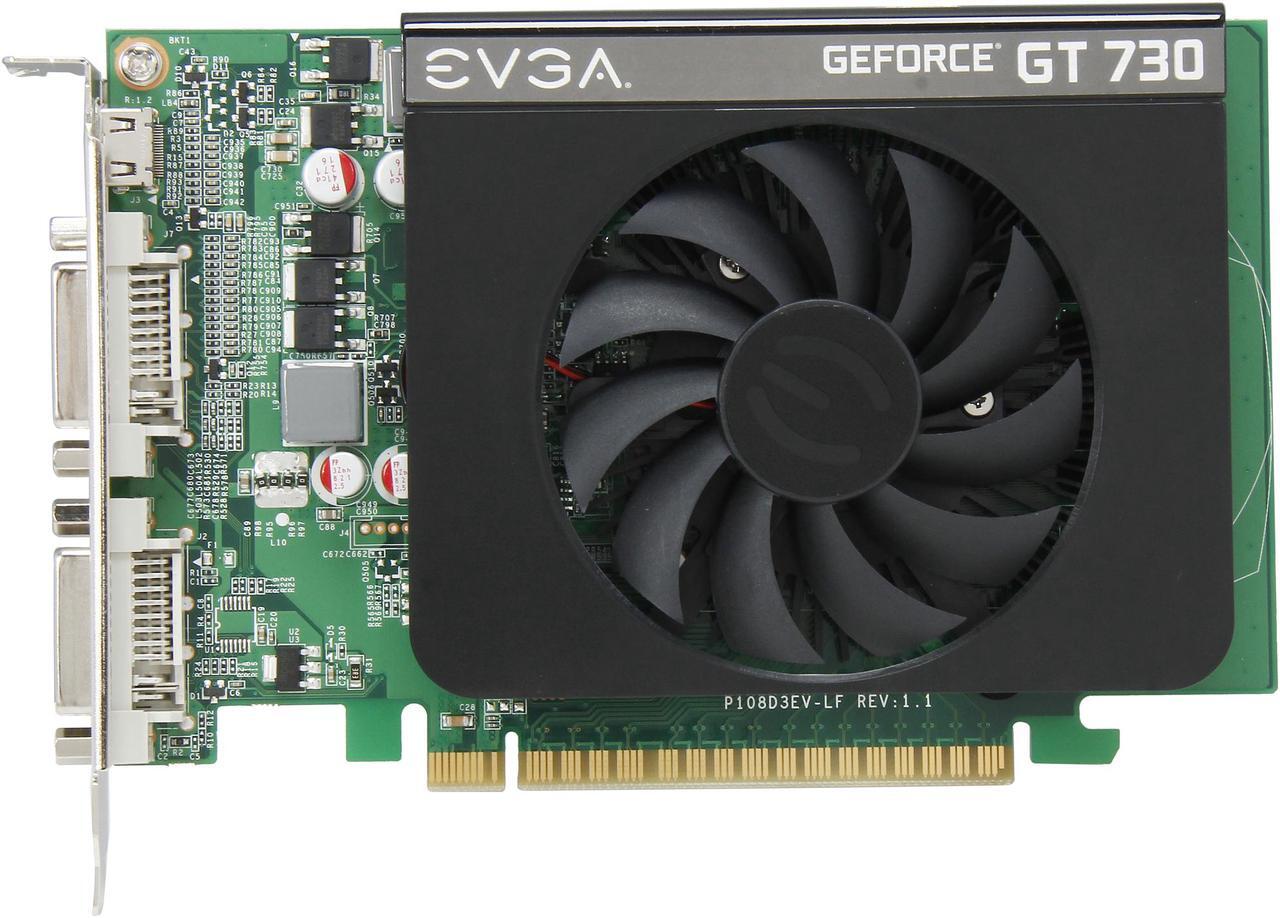 Alt view image 4 of 5 - EVGA GeForce GT 730 1GB DDR3 PCI Express 2.0 Graphics Card 01G-P3-2731-KR