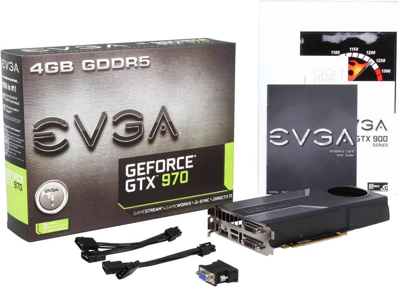 Alt view image 8 of 7 - EVGA GeForce GTX 970 4GB GDDR5 PCI Express 3.0 Graphics Card 04G-P4-1970-KR