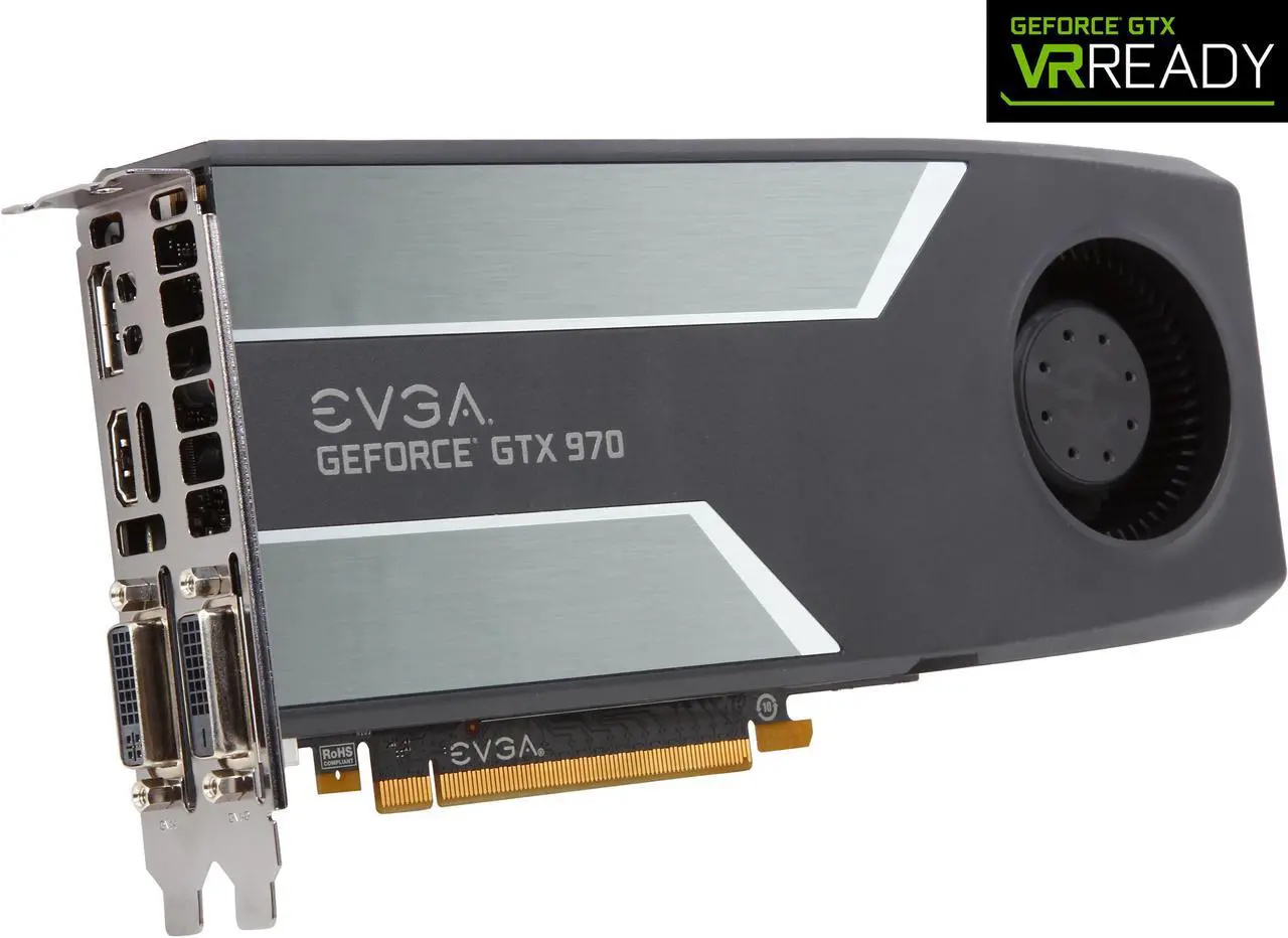 Main image of EVGA GeForce GTX 970 4GB GDDR5 PCI Express 3.0 Graphics Card 04G-P4-1970-KR
