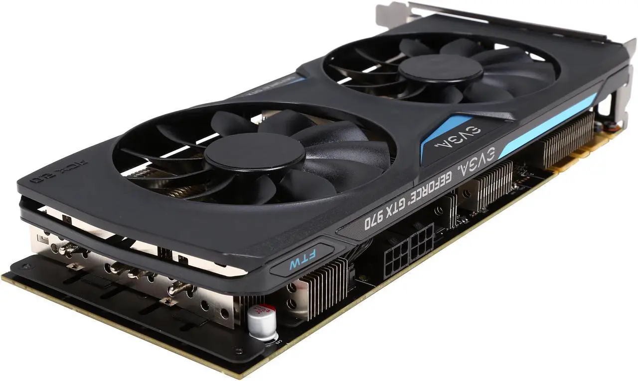 Alt view image 6 of 6 - EVGA GeForce GTX 970 04G-P4-2978-KR 4GB FTW GAMING w/ACX 2.0, Silent Cooling Graphics Card