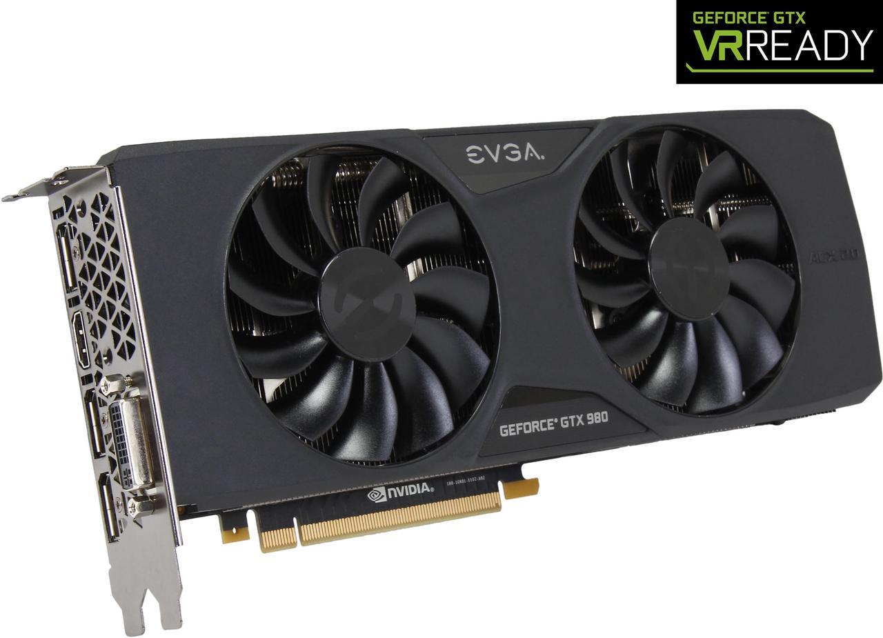 Main image of EVGA GeForce GTX 980 04G-P4-2983-KR 4GB SC GAMING w/ACX 2.0, 26% Cooler and 36% Quieter Cooling Graphics Card