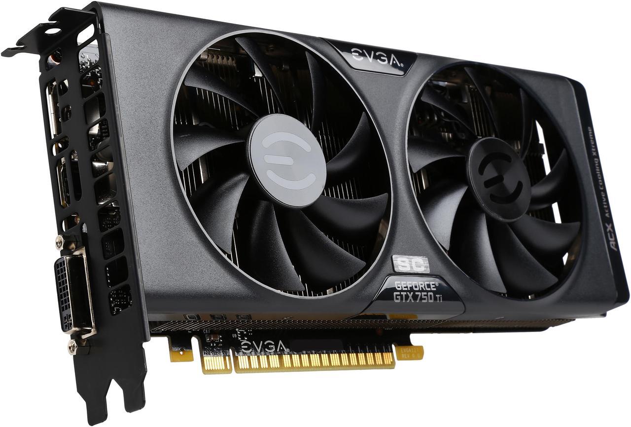 EVGA GeForce GTX 750 Ti 2GB GDDR5 PCI Express 3.0 w/ ACX Cooling Video Card 02G-P4-3755-RX