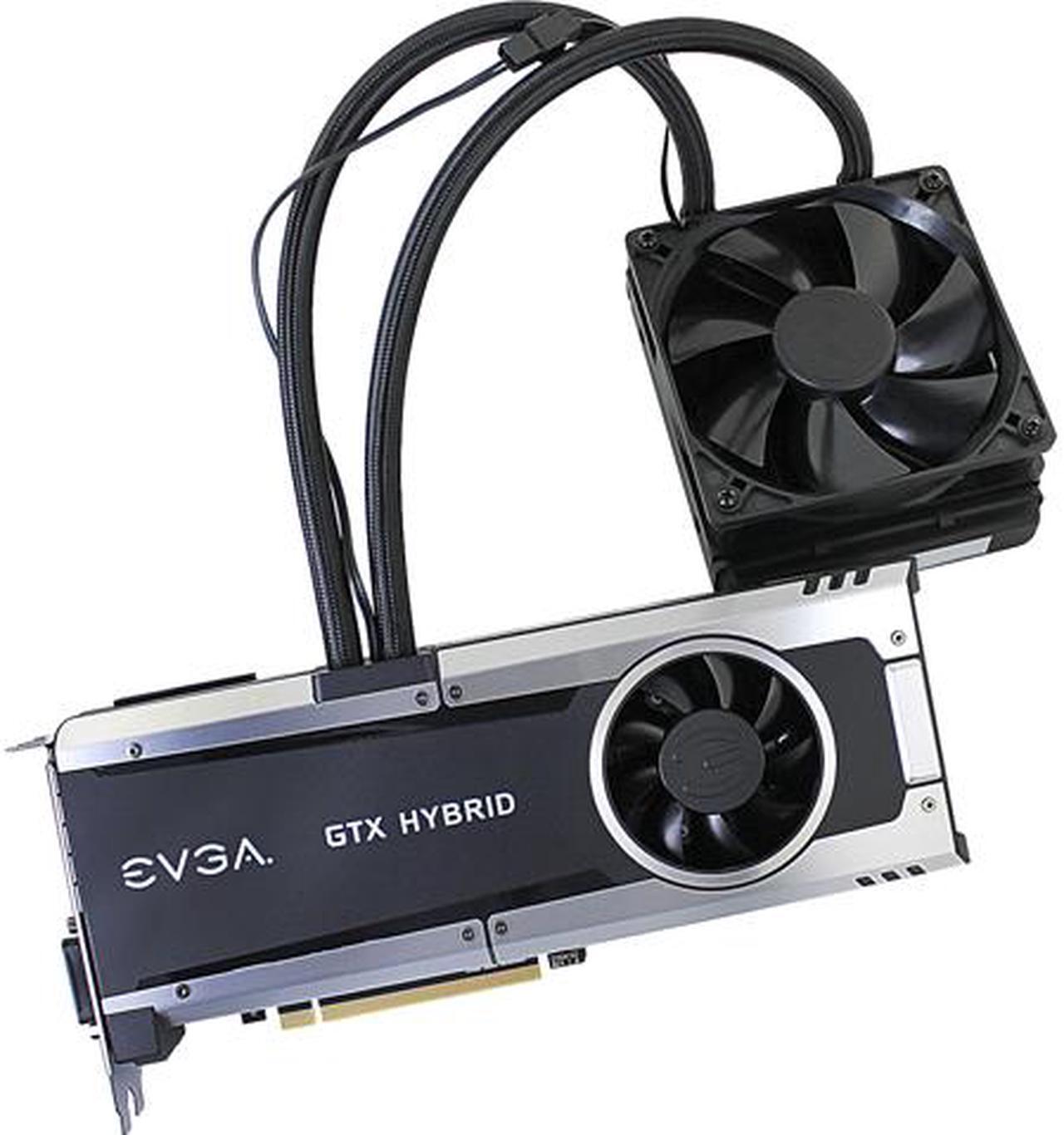 Main image of EVGA GeForce GTX 980 Ti 06G-P4-1996-KR 6GB HYBRID GAMING, "All in One" No Hassle Water Cooling, Just Plug and Play Graphics Card