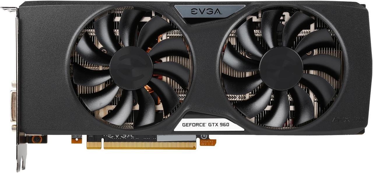 Alt view image 4 of 6 - EVGA GeForce GTX 960 04G-P4-3967-KR 4GB SSC GAMING w/ACX 2.0+, Whisper Silent Cooling w/ Free Installed Backplate Graphics Card